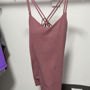 Pink Lululemon tank top